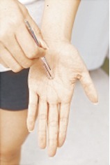 勞宮穴位位置圖