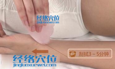 刮痧經(jīng)渠穴