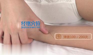 按摩經(jīng)渠穴