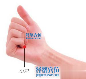 少府穴的準(zhǔn)確位置圖