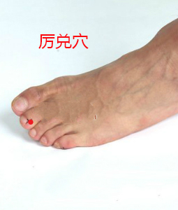 厲兌穴位位置圖