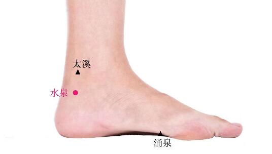 水泉的準確位置圖及功效視頻位位置圖