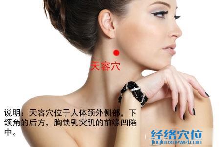 天容穴位位置圖