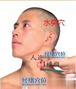 水突穴位位置圖