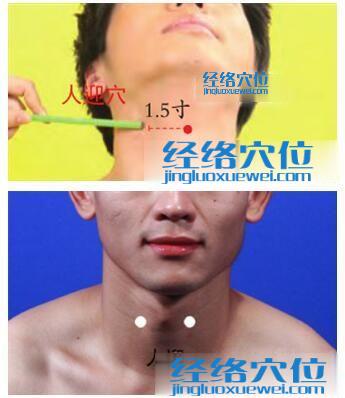 人迎穴的準確位置圖