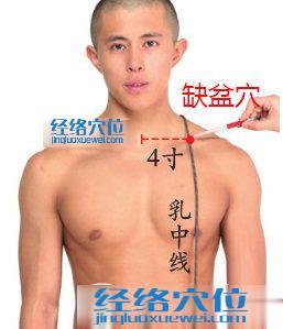 缺盆穴位位置圖