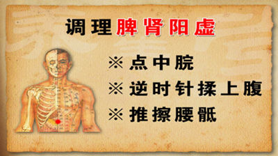 調(diào)理脾腎陽虛的穴位及方法