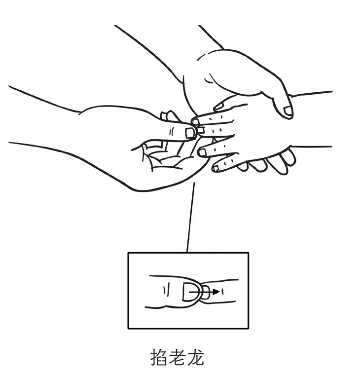 掐揉五指節(jié)