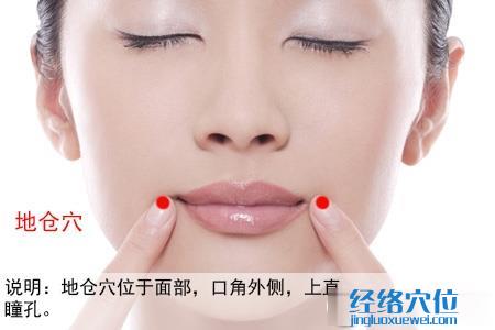 地倉穴位位置圖