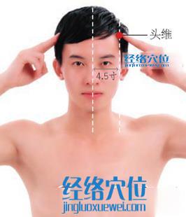 頭維穴的準確位置圖