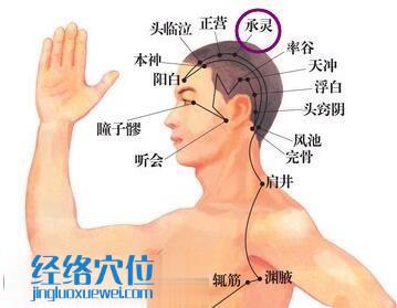 承靈穴位位置圖