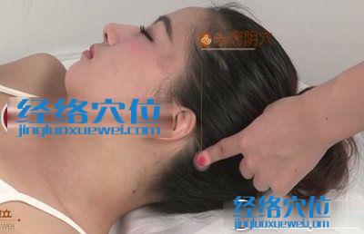 頭竅陰穴位位置圖