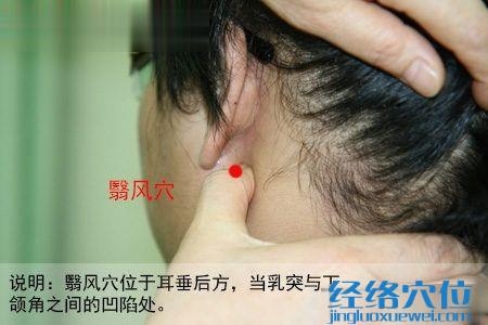 翳風(fēng)穴位圖