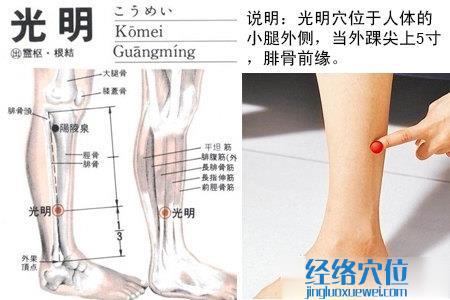 光明穴位圖