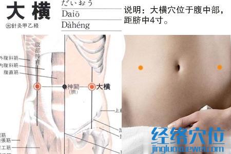 大橫穴位位置圖