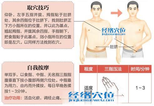 高清圖解歸來穴的位置圖