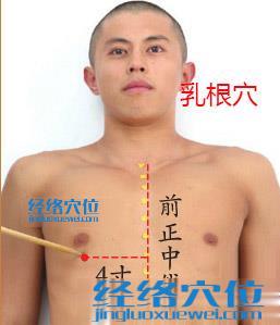 乳根穴的準(zhǔn)確位置圖