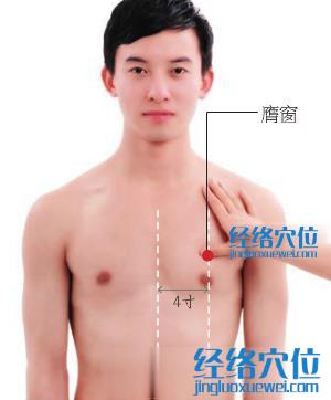 膺窗穴位位置圖