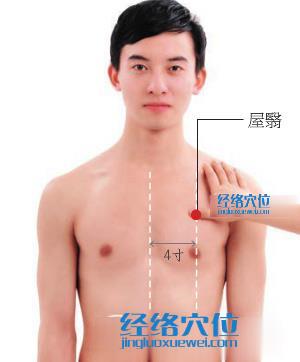 屋翳穴位位置圖