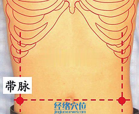 帶脈穴位位置圖