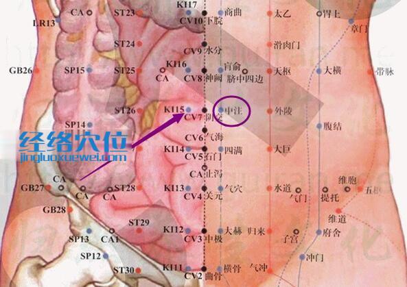 中注穴的準(zhǔn)確位置圖