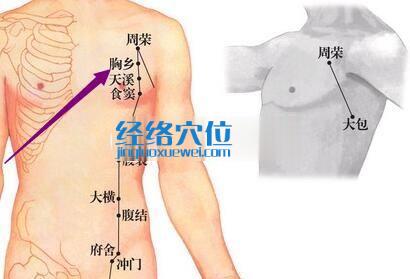 胸鄉(xiāng)穴的位置圖