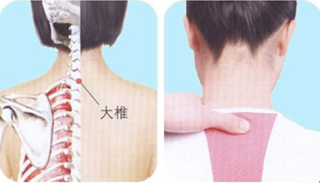 大椎穴位位置圖