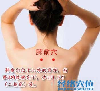 肺俞穴位位置圖