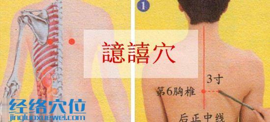 譩譆穴位圖及取穴示范圖