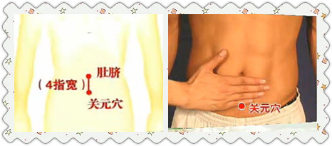 關(guān)元穴位位置圖