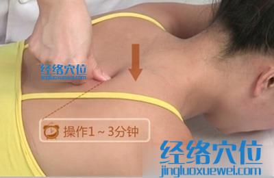 拇指指端點法的按摩手法圖