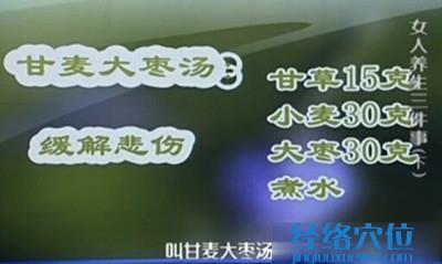 甘麥大棗湯的配方圖